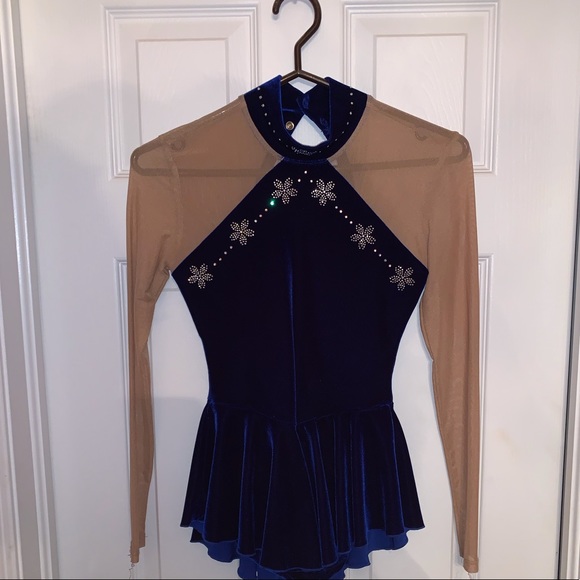 Blue Figure Skating Dress